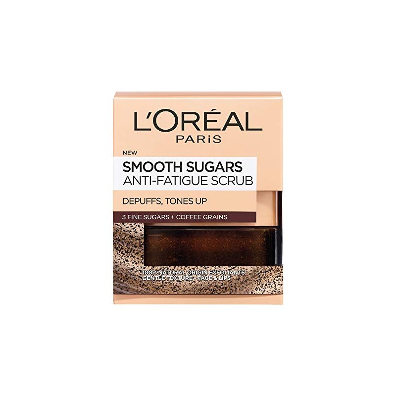LOreal Paris Mascarilla exfoliante de azucar con cafe kona pure