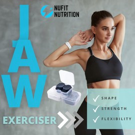 Ejercitador de mandíbula para hombres y mujeres, 3 niveles de resistencia (6 piezas) Tabletas ejercitadoras de mandíbula de silicona para usuarios principiantes, intermedios y avanzados, moldeador de cara para mandíbula y reductor de barbilla.