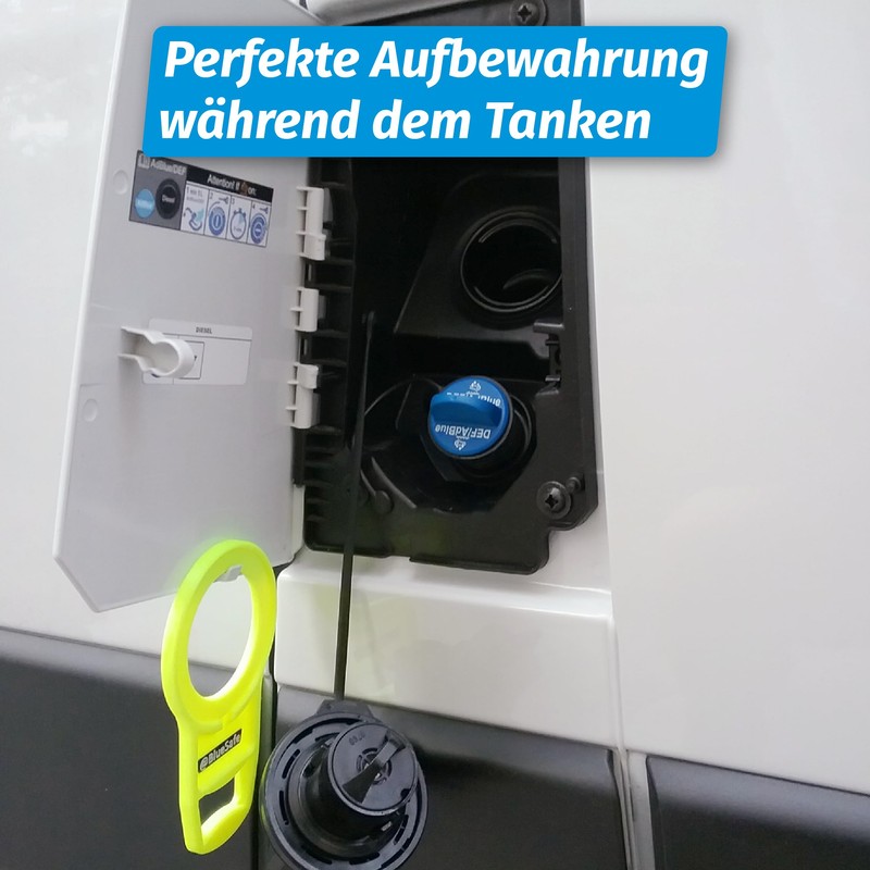 AdBlue Secure Fuel Tank Cap, neon yellow