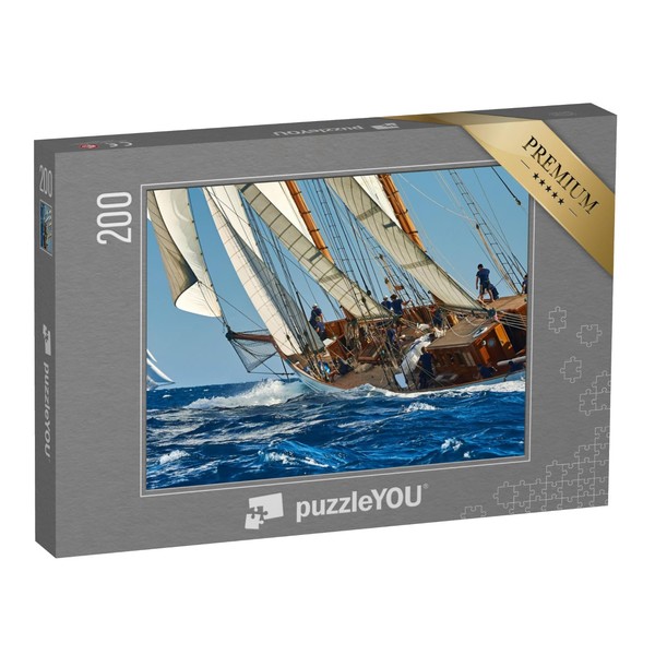 puzzleYOU: 200 Piece Jigsaw Puzzle Hard by Wind Sailing Ship