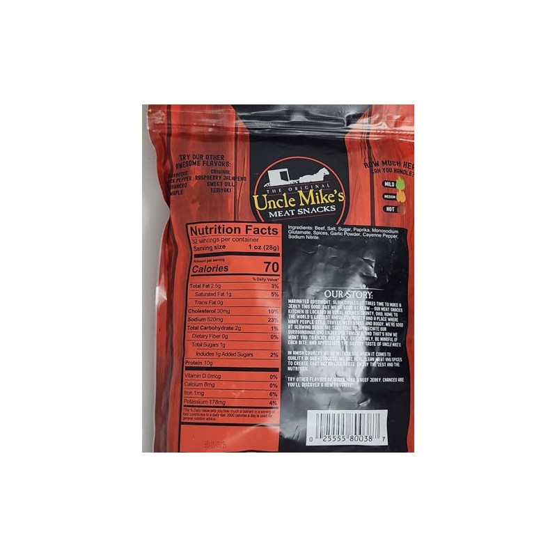 Spicy Hot Beef Jerky 2lb Bag The Original Meat Snack