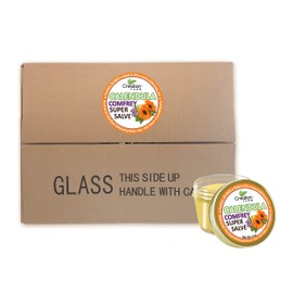 12 Units (1 case) Creation Farm Calendula Comfrey Herbal Super Salve Large 4 oz Jars (Dozen Retail Units) Wholesale