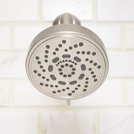 Speakman S-4200-BN-E15 1.5 GPM Adjustable Shower Head, Brushed Nickel, 84 Nozzles, 3 Distinct Spray Settings