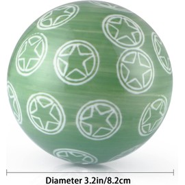 Lejoy Decorative Porcelain Balls, 3.2" Centerpiece Balls Set, Floating Ceramic Orbs Spheres for Bowl, Vase, Basket, Dish, Fish Tank, Home Decor, Pack of 6 (Assorted Geometric)