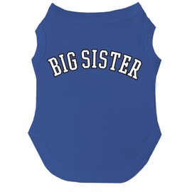Big Sister Dog Tee Shirt Sizes for Puppies, Toys, and Large Breeds (Royal Blue, 6X-Large 895)