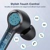 Black Mpow M9 Wireless Earbuds in Ear 4-Mic Noise Cancelling