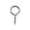 uxcell 0.75" Small Screw Eye Hooks Self Tapping Screws Carbon