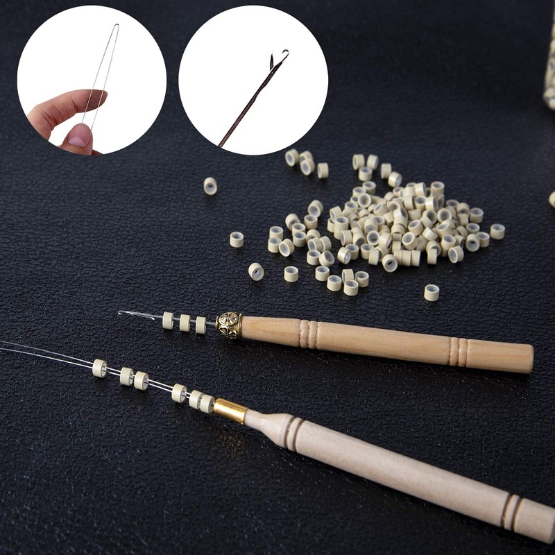 Allazone Micro Ring Set 2500 Pieces Micro Rings for Extensions,