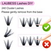 Lash Clusters LAUBESS Eyelash Clusters Individual Lashes Mixed Tray Cluster