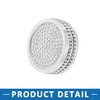 A ABSOPRO Car Bling Multimedia Knob Cover Interior Trim Decals