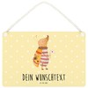 Mr. & Mrs. Panda Personalisiertes Deko Schild Nachtfalter Fähnchen DIN