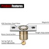 JQK Closet Magnetic Door Ball Catch Hardware, 430 Stainless Steel