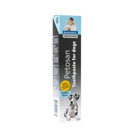 Petosan Poultry Flavour Toothpaste for Dogs - Anti-Tartar, Plaque Control, Vet-Approved, 70 Grams - Fresh Breath and Oral Hygiene for All Dog Breeds