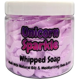 Unicorn Sparkle Whipped Soap Body Wash - 150g - Natural Oils and Butters - Sweet Scent - Vegan Friendly - Puddle of Wax - Made in the UK