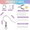 602 Pcs Earring Making Kit, 925 Silver Hypoallergenic Earring Hooks