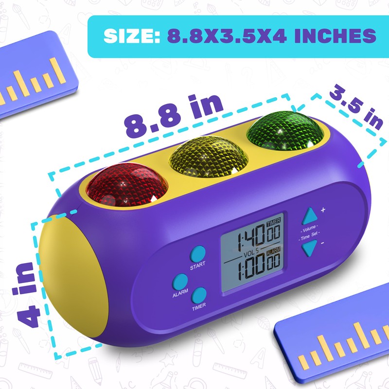 Visual Classroom Timer for Kids & Teachers w/Visual and Audible