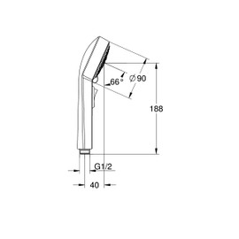 GROHE Spree 90 Hand Shower (Chrome) 26120000