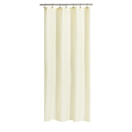 N&Y HOME Fabric Shower Curtain or Liner 36 x 72 Inches Bath Stall Size with 2 Bottom Magnets, Hotel Quality, Washable, Water Repellent, Sand