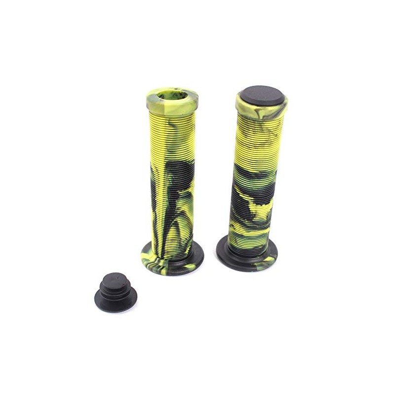 KHE Acme 2TONE BMX Grips 130 mm with Flange Black