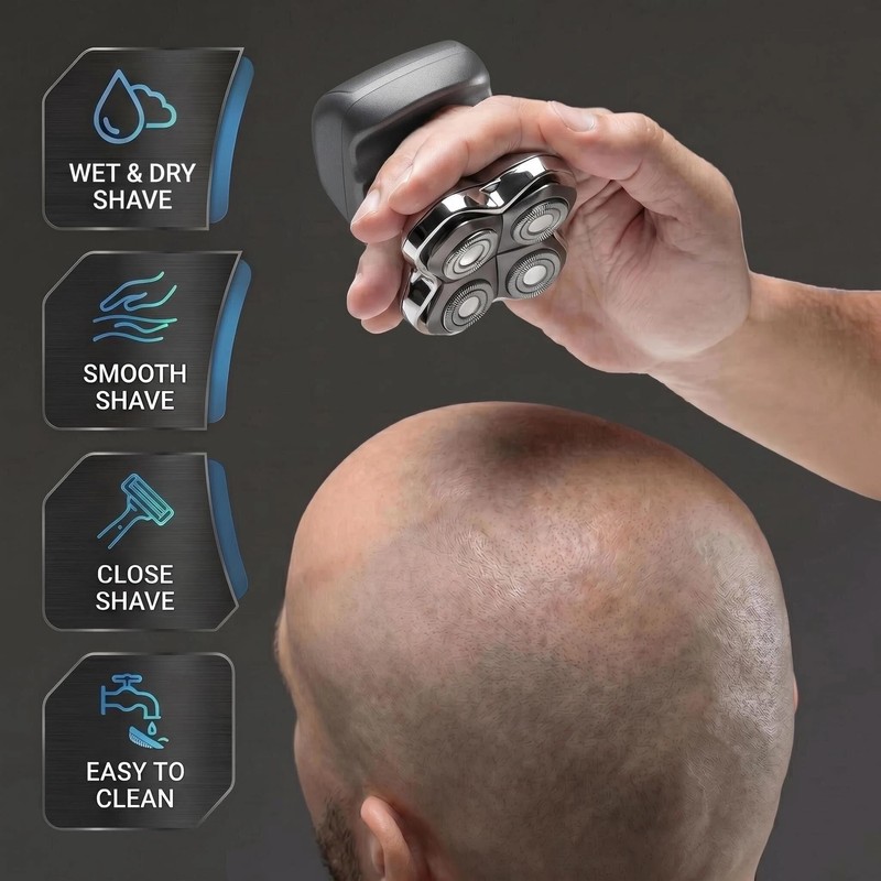 3Pack Pitbull Shaver Replacement Blade, Replacement Heads for Skull Shaver,