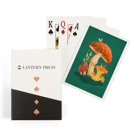 Lantern Press Mushroom Cluster (52 Playing Cards, Poker Size Card Deck with Jokers)