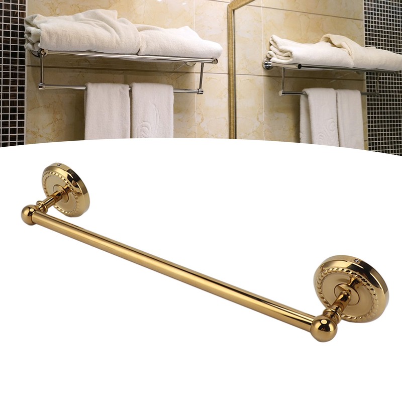 All Copper Bathroom Towel Bar European Style Wall Mounted Towel