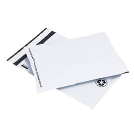 Smart Shipping Supply 100 Count, 6x9 inch Poly Mailers 100 percent Recycled Packaging Envelopes Supplies Mailing Bags 2.5 Mil Thick - SMART Mailer, White