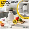 UltraChop Push Food & Vegetable Chopper, Heavy-Duty Stainless Steel Blades,