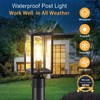 MYHXQ Dusk to Dawn Outdoor Post Lights with Pier Mount