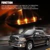 fitfoyo Front Mirror Turn Signal Puddle Light for Dodge Ram