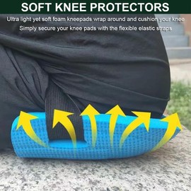 SUJAYU Soft Gardening Knee Pads for Women, EVA Foam Knee Pads for Men Construction, Work Knee Pad for Men Women, Rodilleras Para Roofing Rodilleras Para Trabajo (Blue)