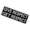 EmbTao Give Respect Get Respect Patch Embroidered Morale Biker Badge