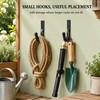 Heavy-Duty Metal Garage Storage J Hooks with Mounting Hardware, 2–12