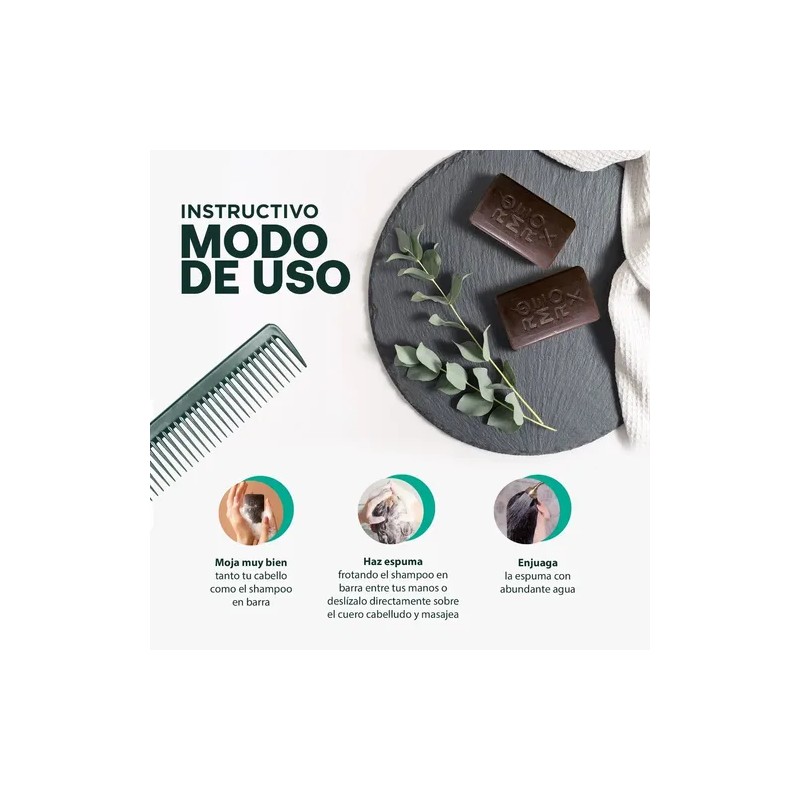 Pack 2 Shampoo Anticaída Romerox Tratamiento Cabello Barba