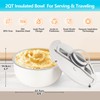 Double-Walled Stainless Steel Insulated Serving Bowl with Leak - Proof