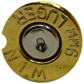 Bullet Shell Car Coaster, 2.6 Inch Sandstone Absorbent Cup Holder Insert, Ammunition Design, Traci's Fun Creaitons (9 MM)