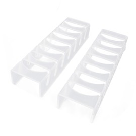 2PCS Baseball Cap Holders Acrylic Hat Organizer Rack Display Storage Stand Each 7 Hats Capacity Transparent