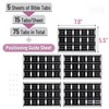 Mr. Pen- Bible Tabs, 75 Tabs, Black, Laminated Bible Tabs