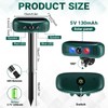 Qualirey 2 Pcs Solar Outdoor Alarm Motion Sensor 129dB Security