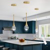 cenzoz Modern Pendant Lights for Kitchen Island LED Dimmable Crystal