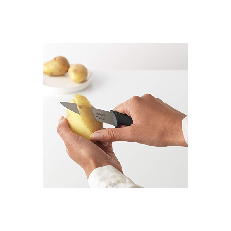 Brabantia Tasty+ Coltello Spelucchino, Dark Grey