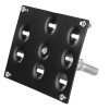 GEARZAAR Bumper Tow Hook License Plate Mount Bracket Holder For