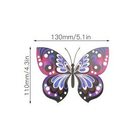 YapitHome 20 Pcs Window Safety Stickers for Glass Butterflies Window Stickers Anti-Collision Flowers Window Clings for Decorating Windows Doors, Girls Bedroom, Party Window Decoration