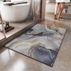 QiCaiJia Non Slip Bath Mat Ultra Thin Bathroom Rug Fit