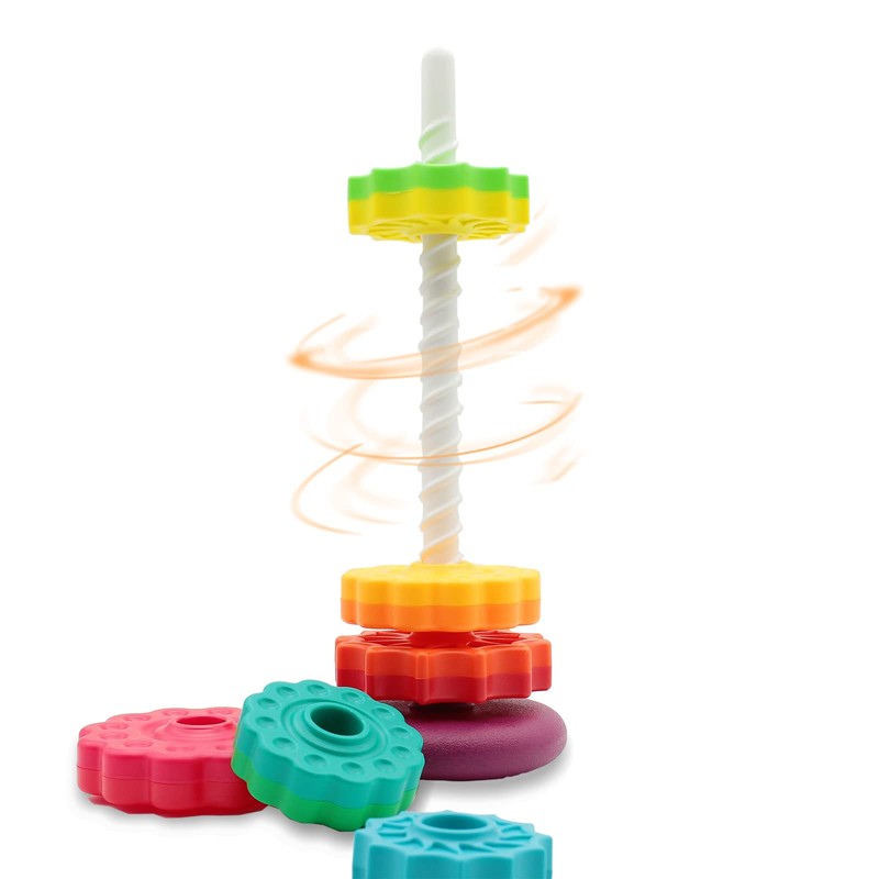 BYFWH Baby Spin stack Toy,Premium Stacking Toy for Kids,Baby Spinning