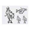 4 x 'Mermaid Princess' Temporary Tattoos - Water Resistant, Skin-Safe,
