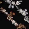 JWICOS Diadema de novia con hojas y flores, accesorio para