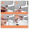 TOPINCN Extensor de Grifo Giratorio de 1080°, Aireador de Grifo