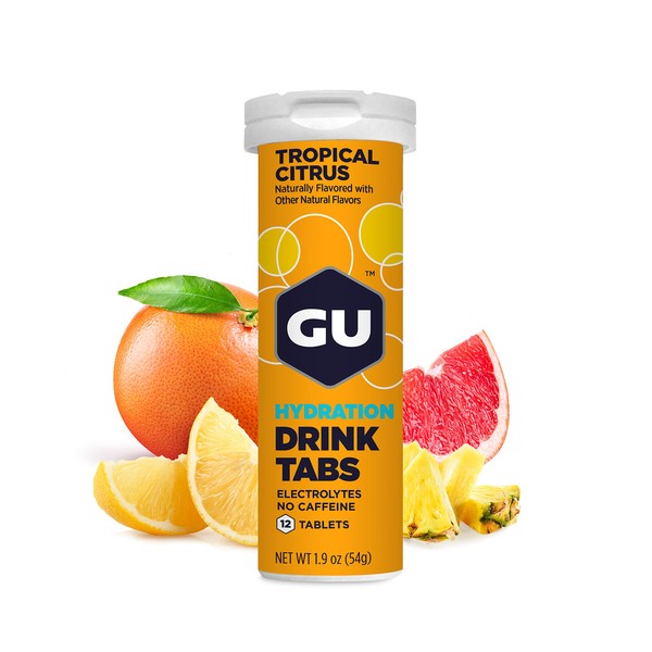 GU GU Energy Hydration Electrolyte Drink Tablets, Enhanced Endurance Sports