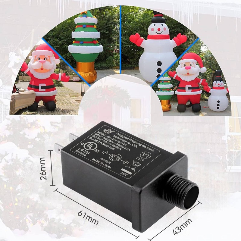 Aprelco Replacement Yard Inflatable Adapter - 1A Transformer US Plug